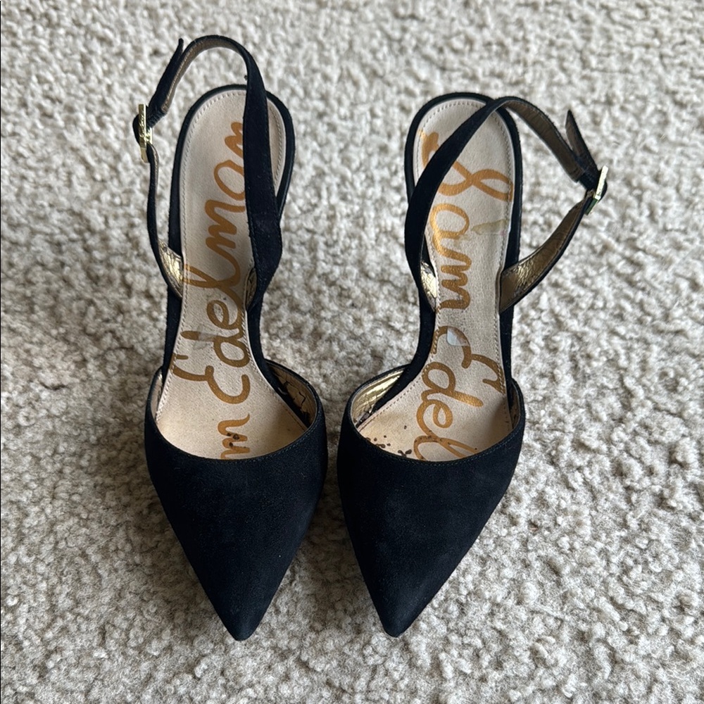 Sam Edelman Black Slingback Heels